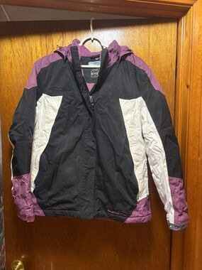 Columbia Women's Black, White & Purple Ski Jacket